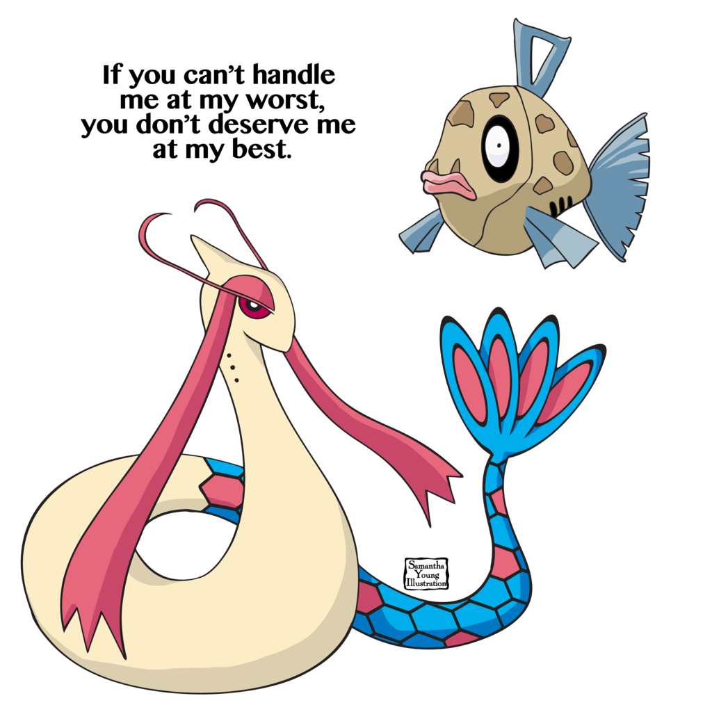 Milotic Pokemon PNG Isolated Pic