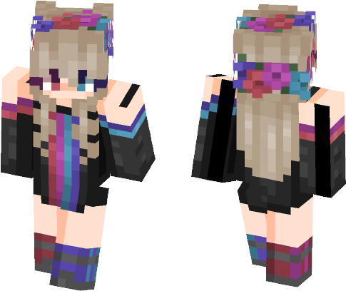Minecraft Girl Skin PNG Free Download