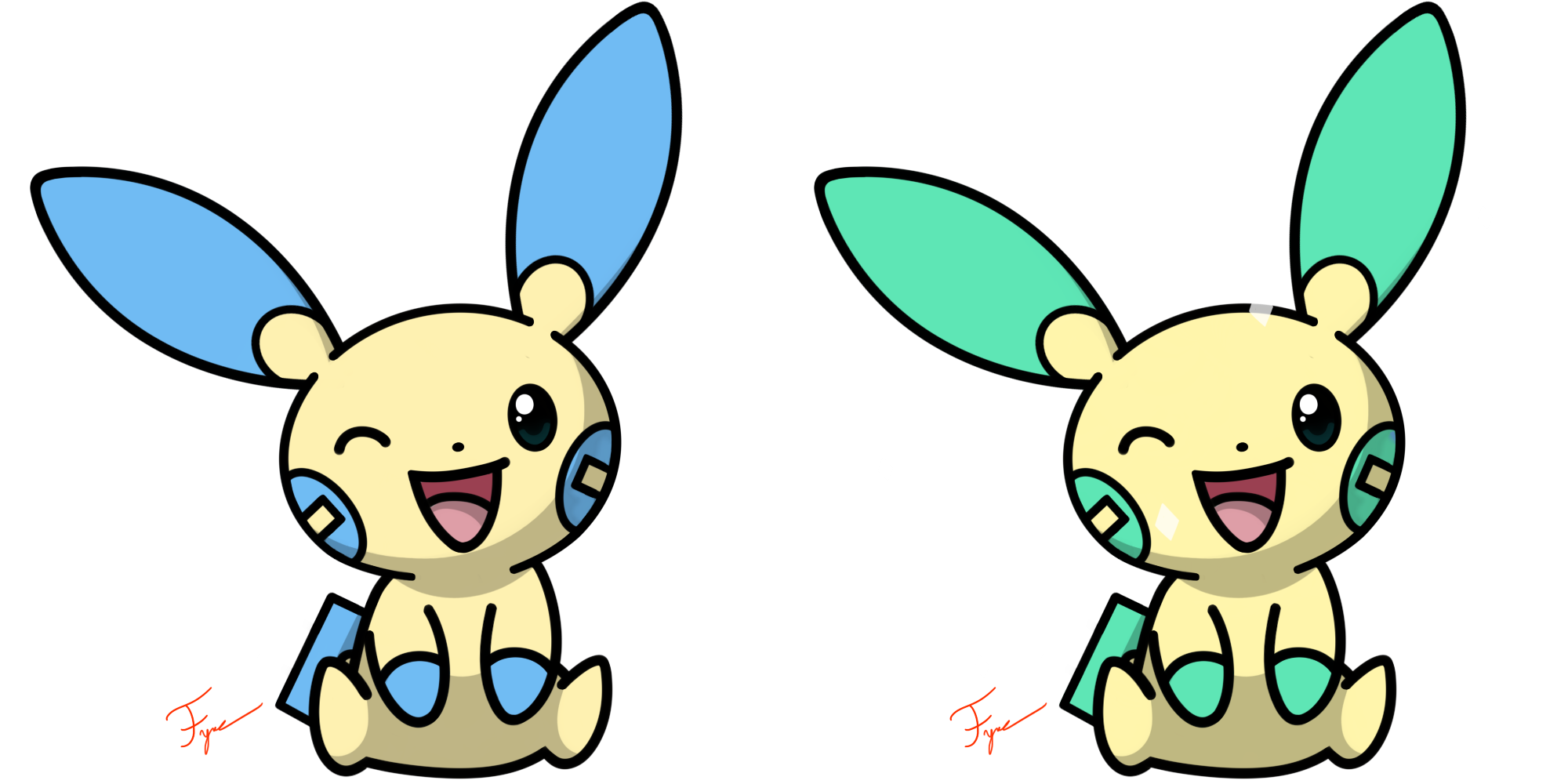 Minun Pokemon PNG Isolated HD Pictures