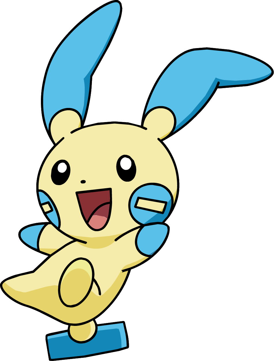 Minun Pokemon Transparent Isolated PNG