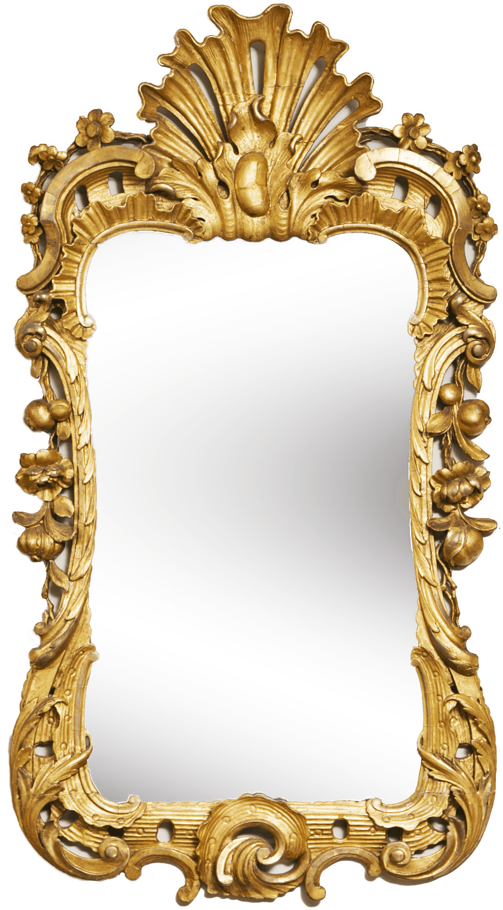 Mirror Gold Frame PNG Pic