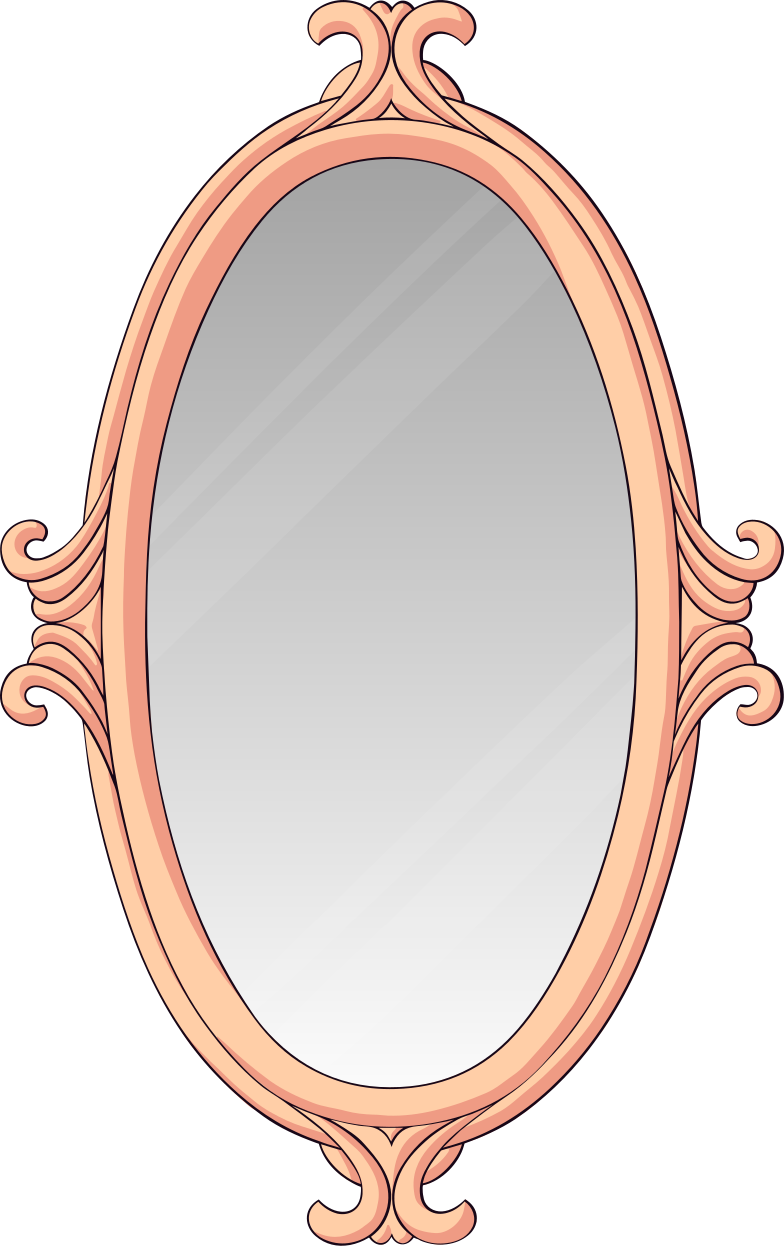Mirror Oval PNG Pic