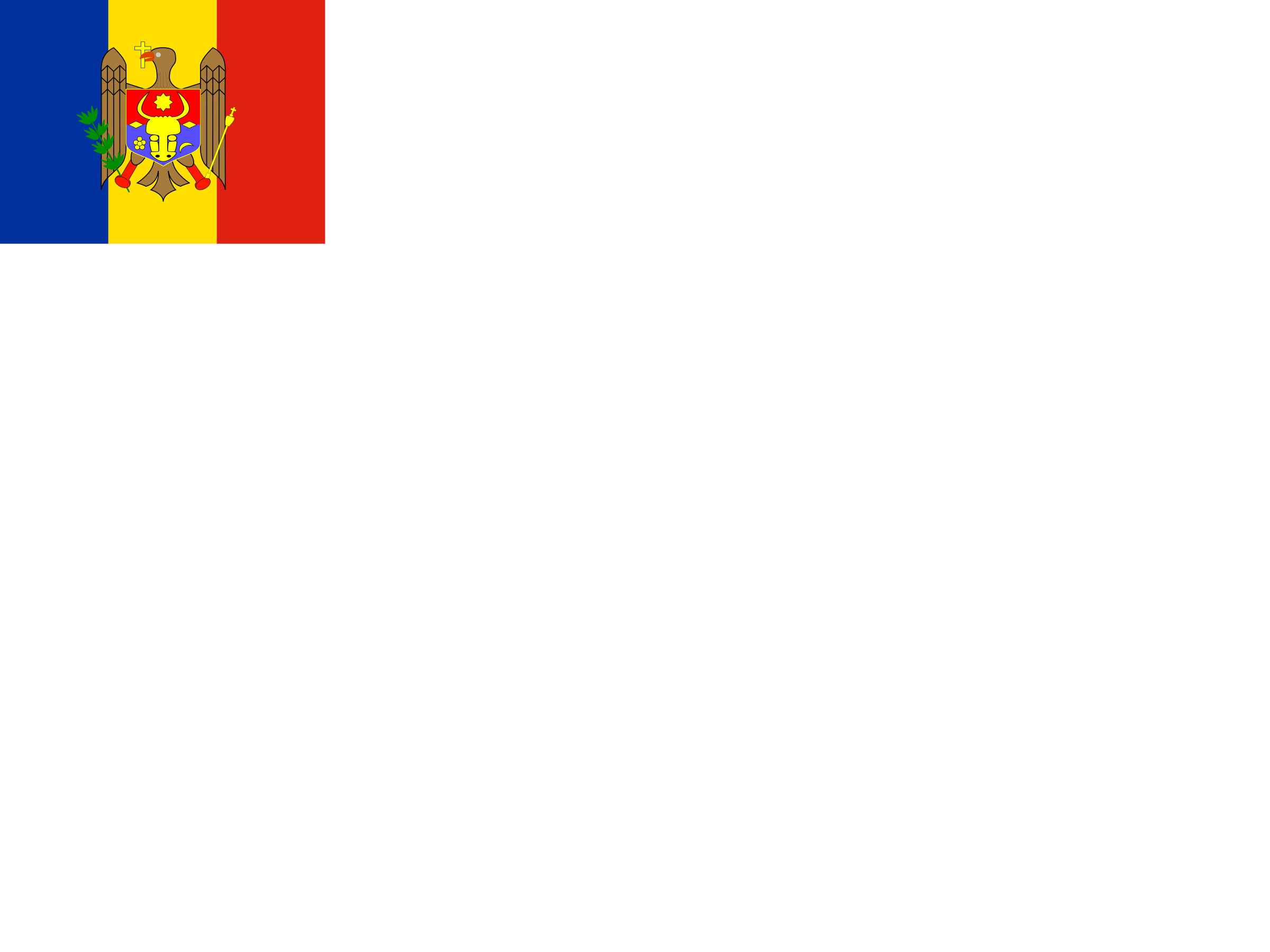 Moldova Flag PNG Isolated Photo