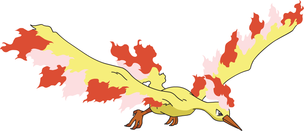 Moltres Pokemon PNG Isolated Clipart