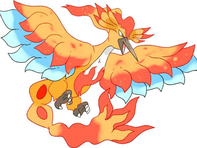 Moltres Pokemon PNG Isolated Image