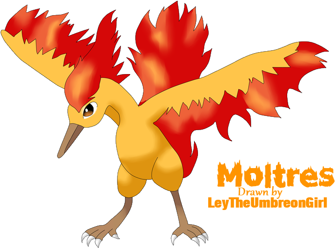 Moltres Pokemon PNG Isolated Photo