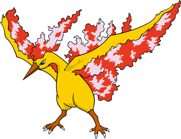 Moltres Pokemon PNG Isolated Photos