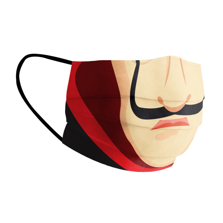Money Heist Face Mask PNG Isolated Pic