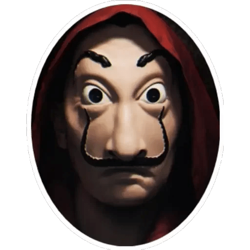 Money Heist Face Mask PNG Photo