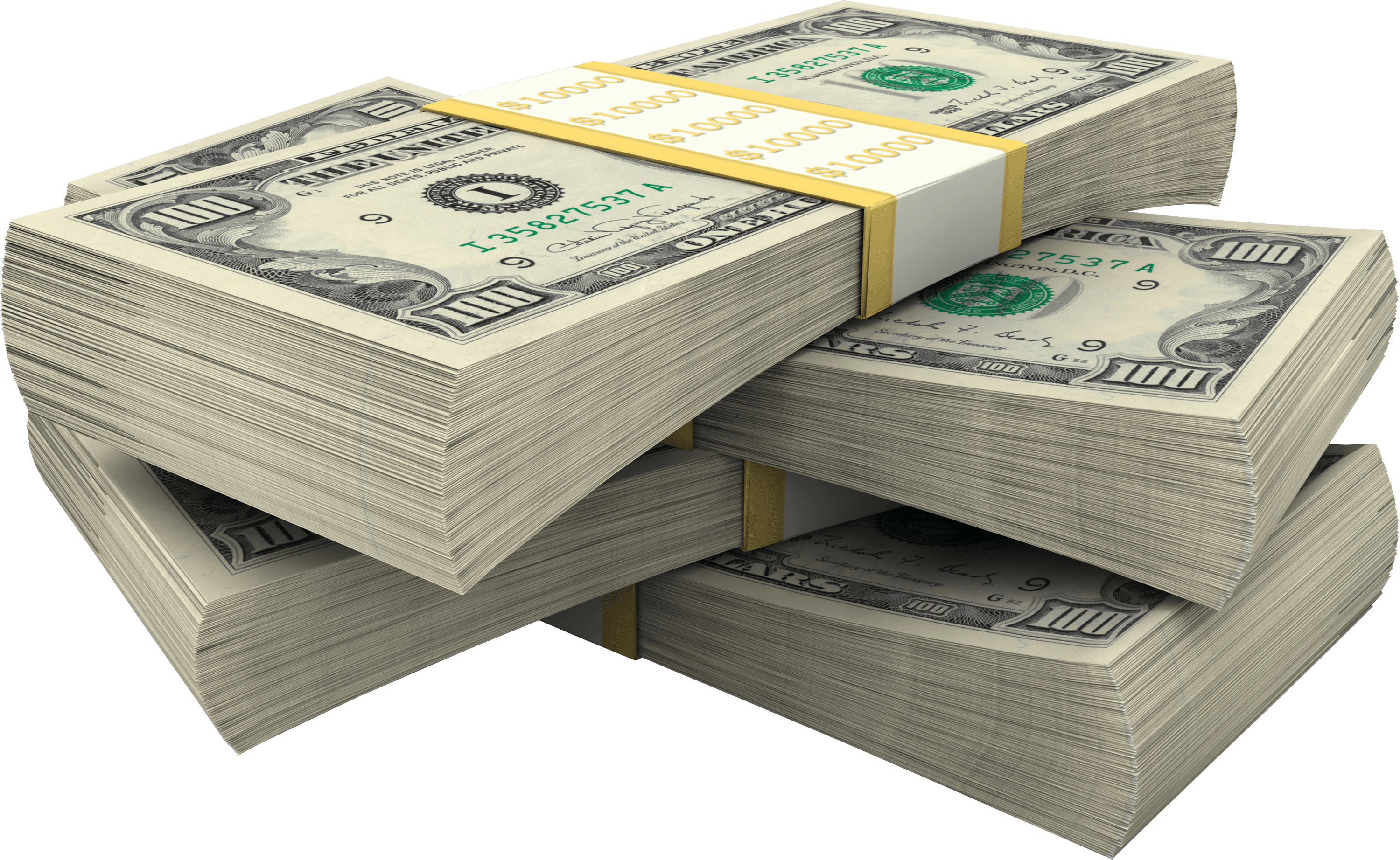 Money Stack PNG Isolated Image