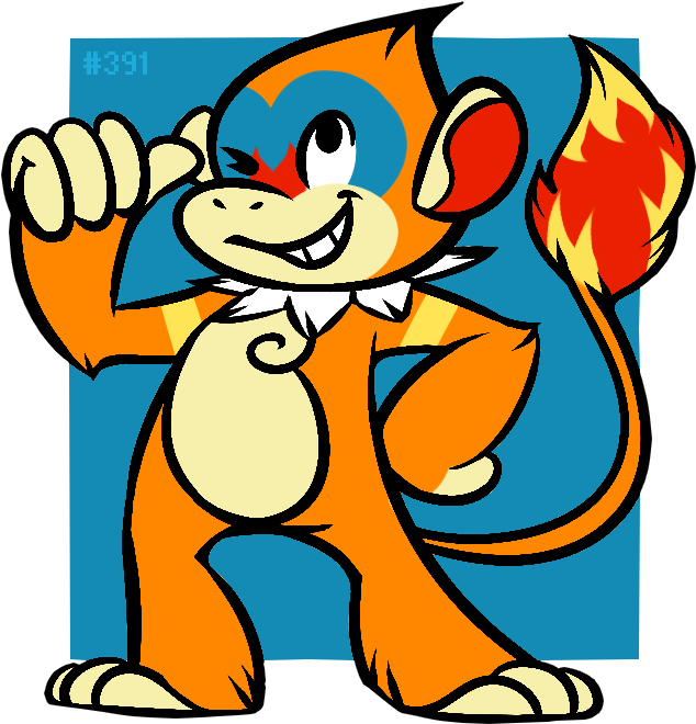 Monferno Pokemon PNG Isolated Clipart