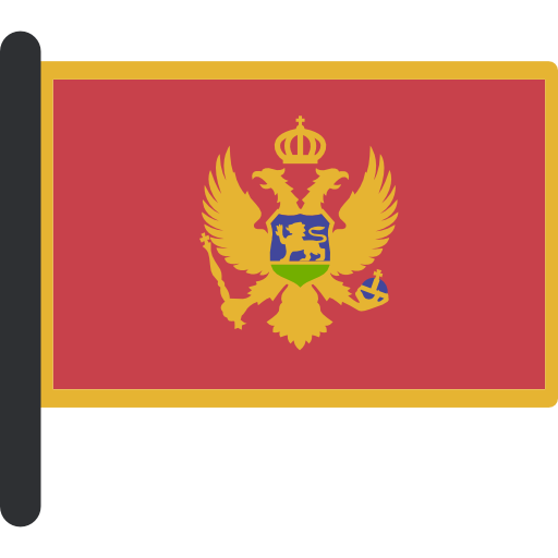 Montenegro Flag PNG Isolated Photo