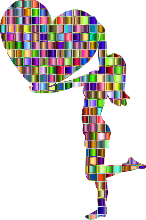 Mosaic Art PNG Isolated File