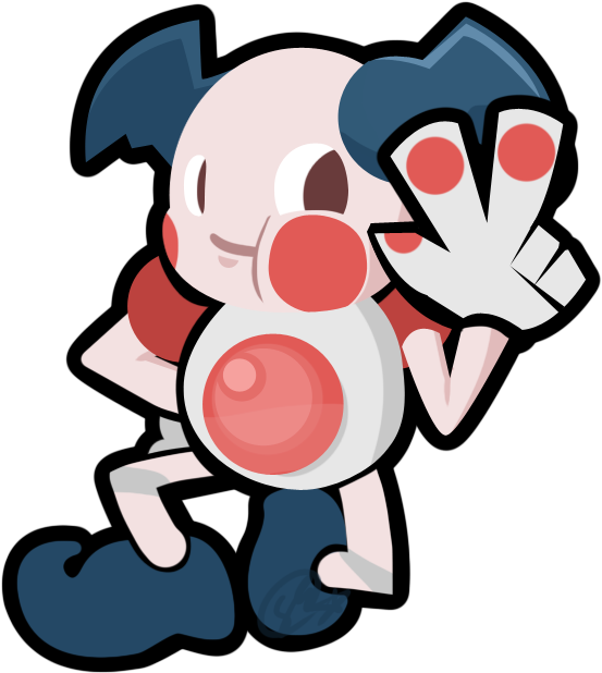 Mr. Mime Pokemon PNG Isolated Pic