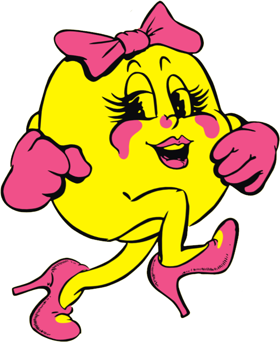 Ms. Pac-Man PNG Isolated Transparent Image