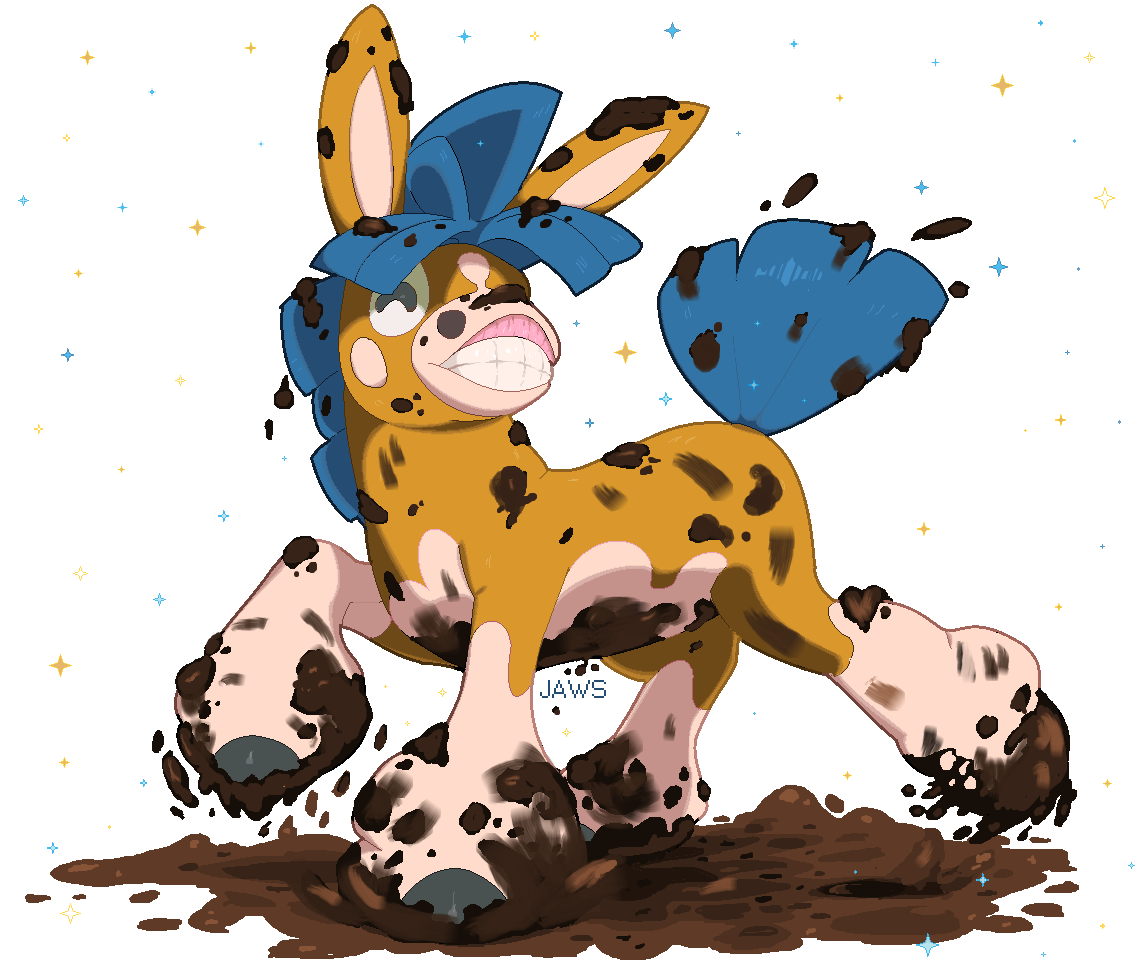 Mudbray Pokemon PNG HD Isolated