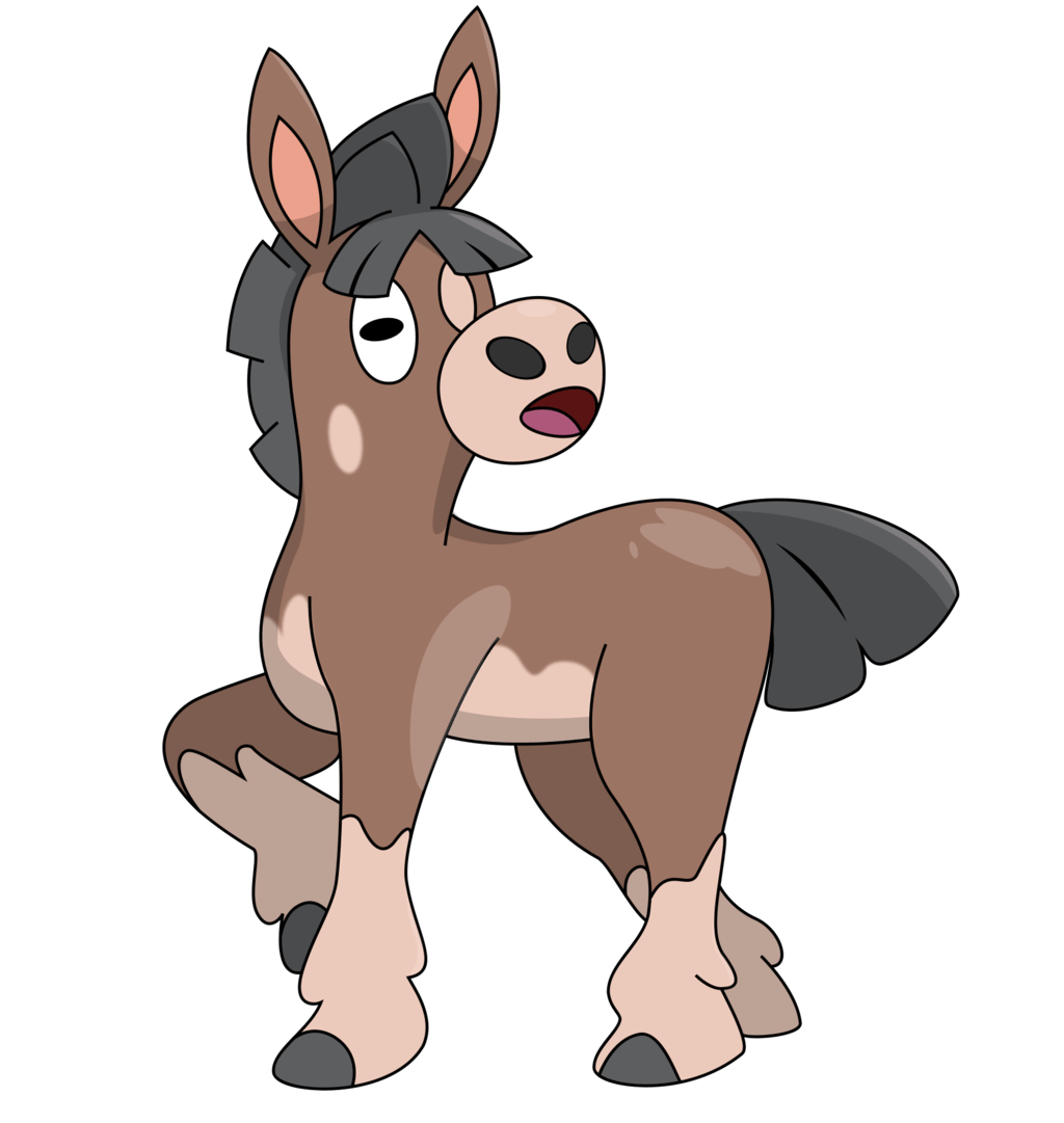 Mudbray Pokemon PNG Isolated HD