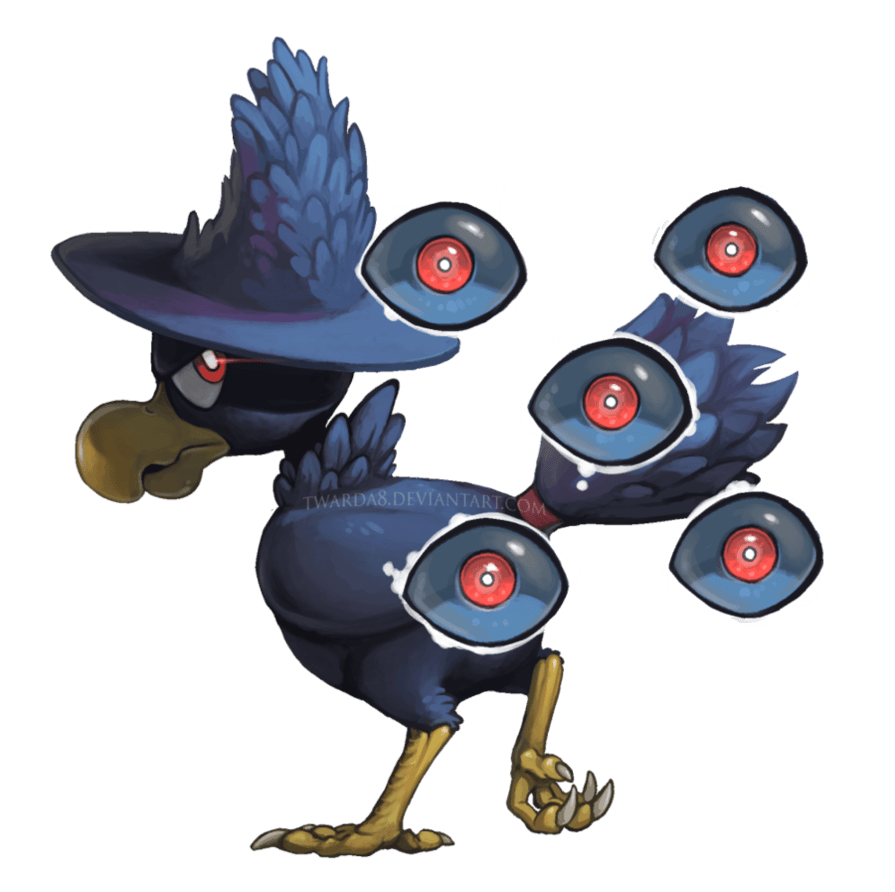 Murkrow Pokemon PNG Isolated Pic
