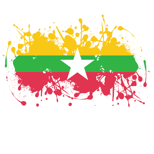 Myanmar Flag PNG Isolated File