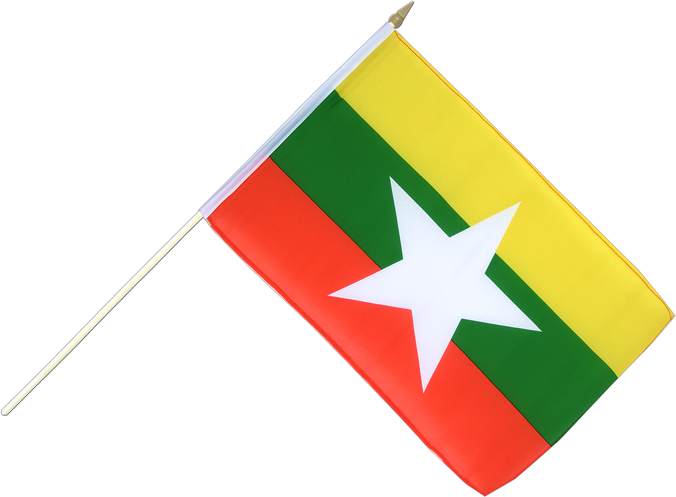 Myanmar Flag PNG Isolated Image