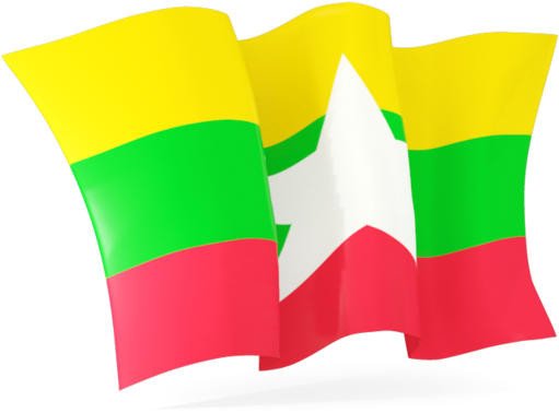 Myanmar Flag PNG Isolated Pic