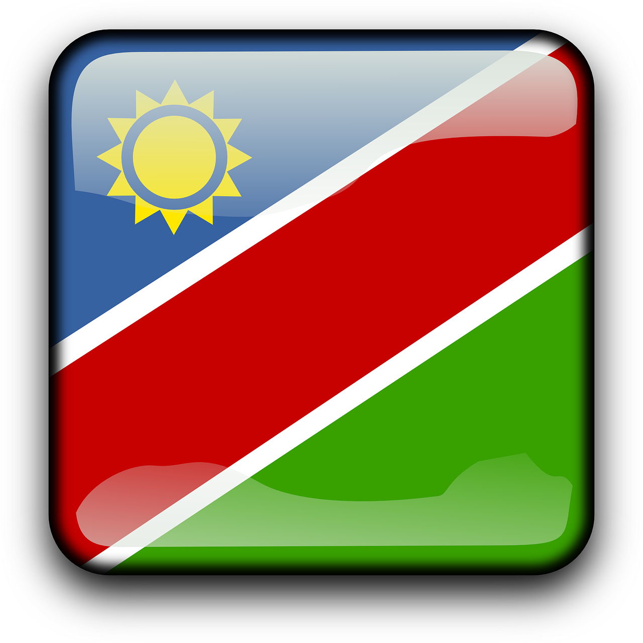 Namibia Flag PNG Clipart