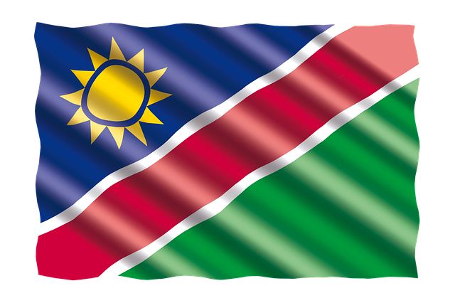 Namibia Flag PNG Isolated Photo