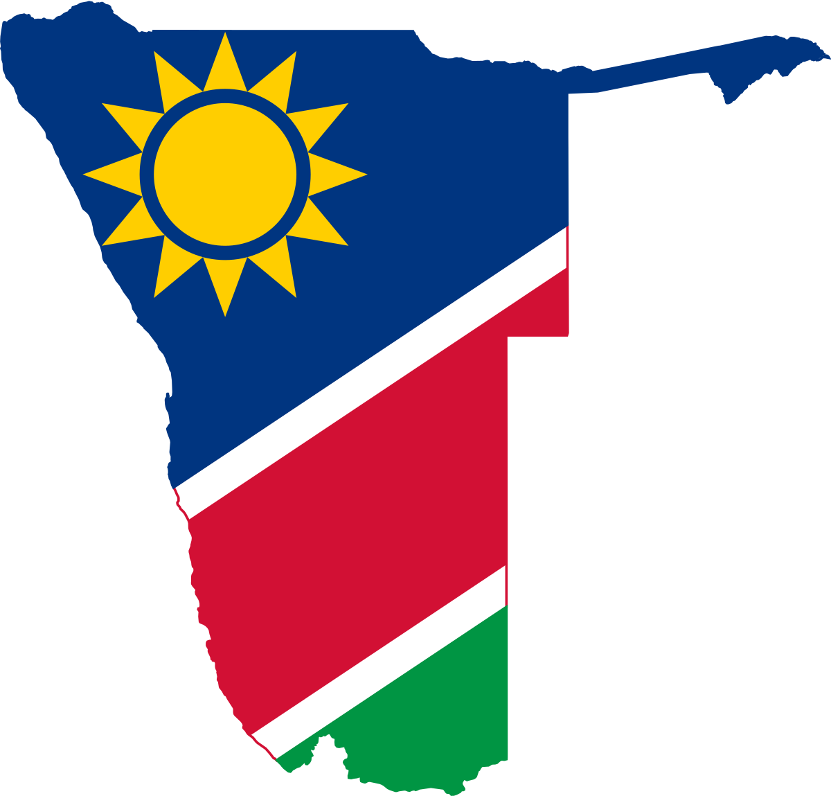 Namibia Flag PNG Photo