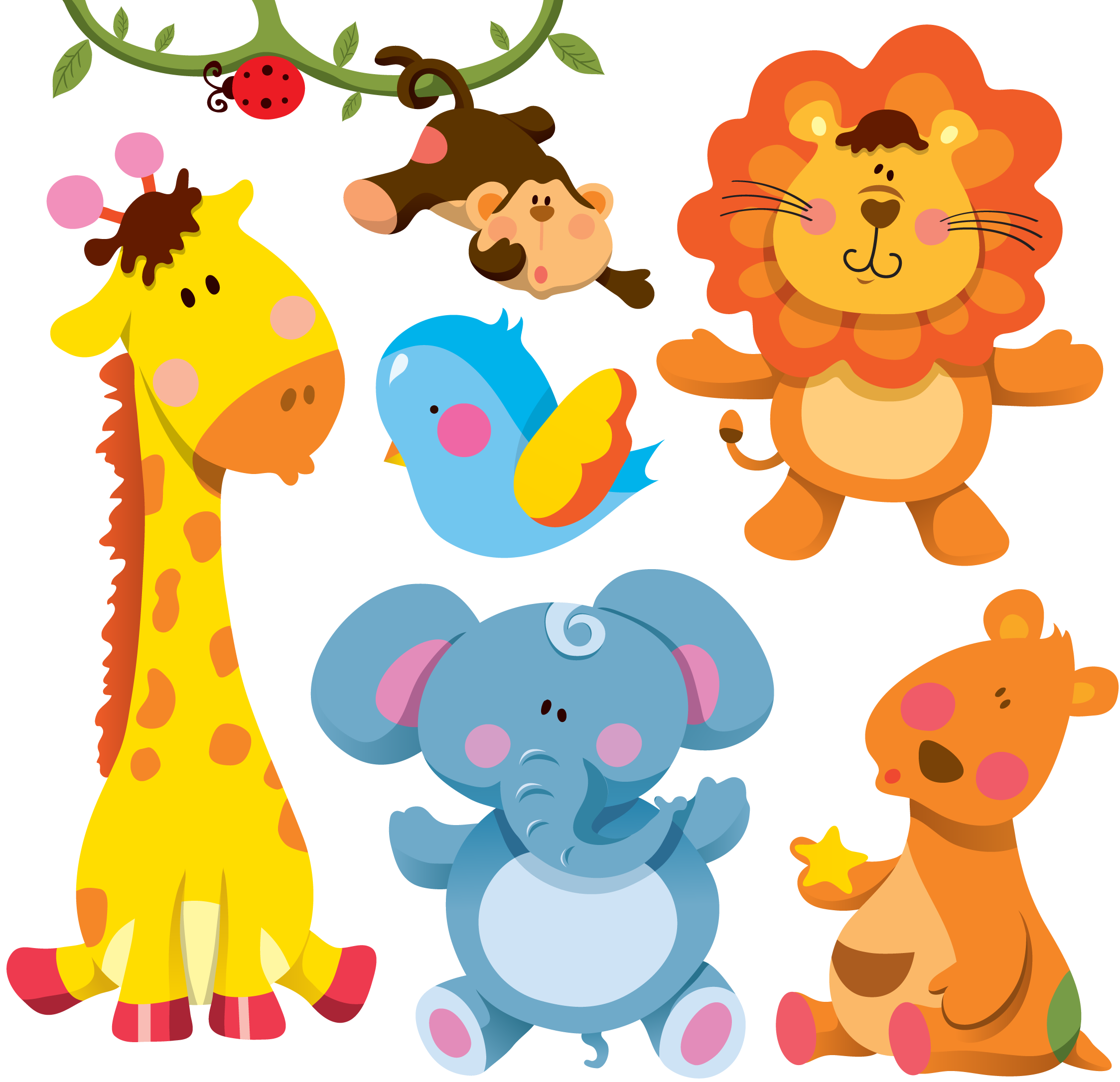 New Year Animals PNG Pic