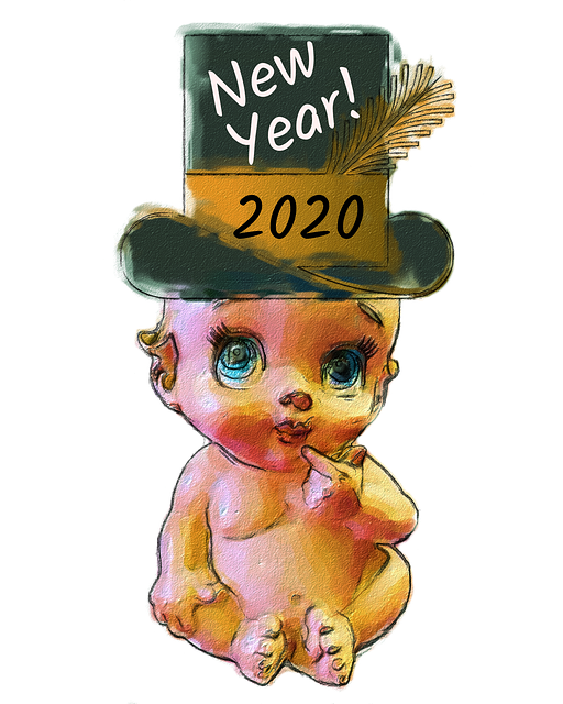 New Year Baby PNG Transparent
