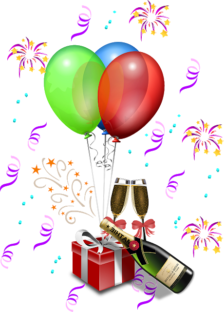 New Year Celebration PNG Picture