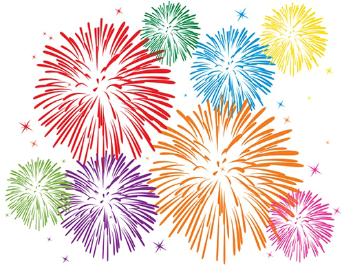 New Year Fireworks PNG Isolated Photos