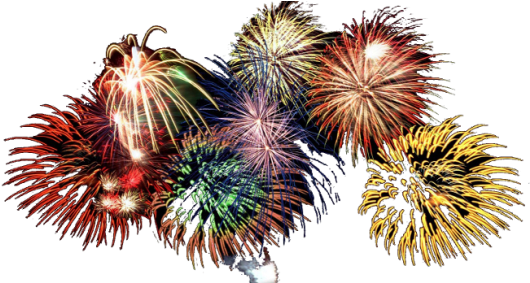 New Year Fireworks PNG Isolated Pic