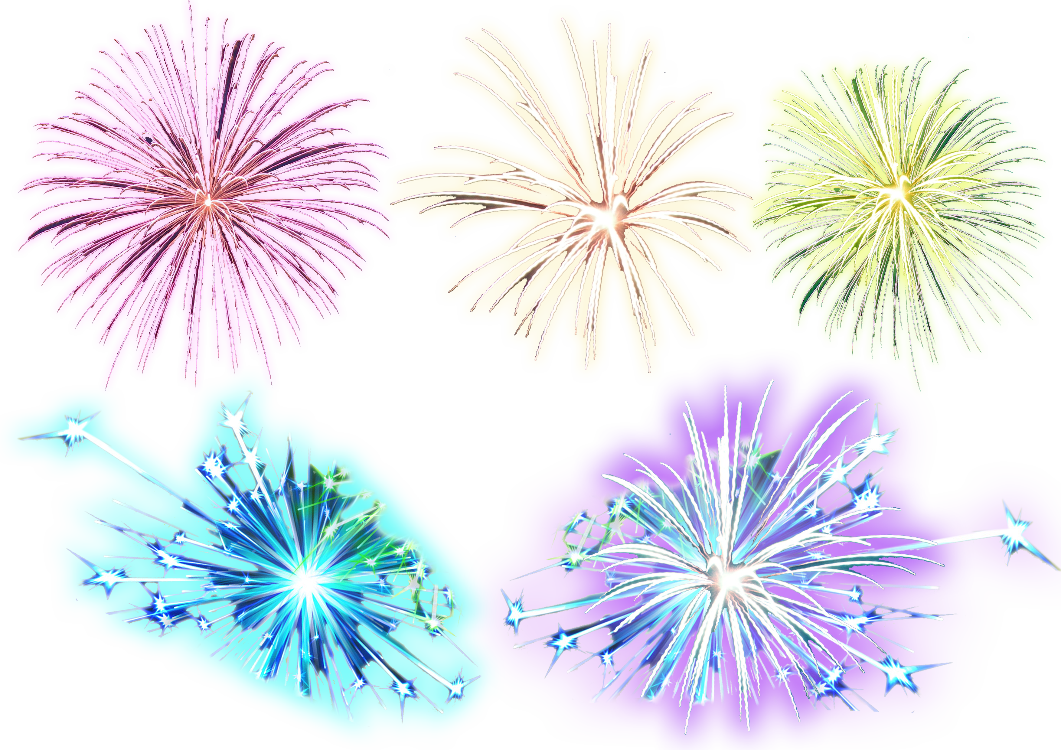 New Year Fireworks PNG Picture