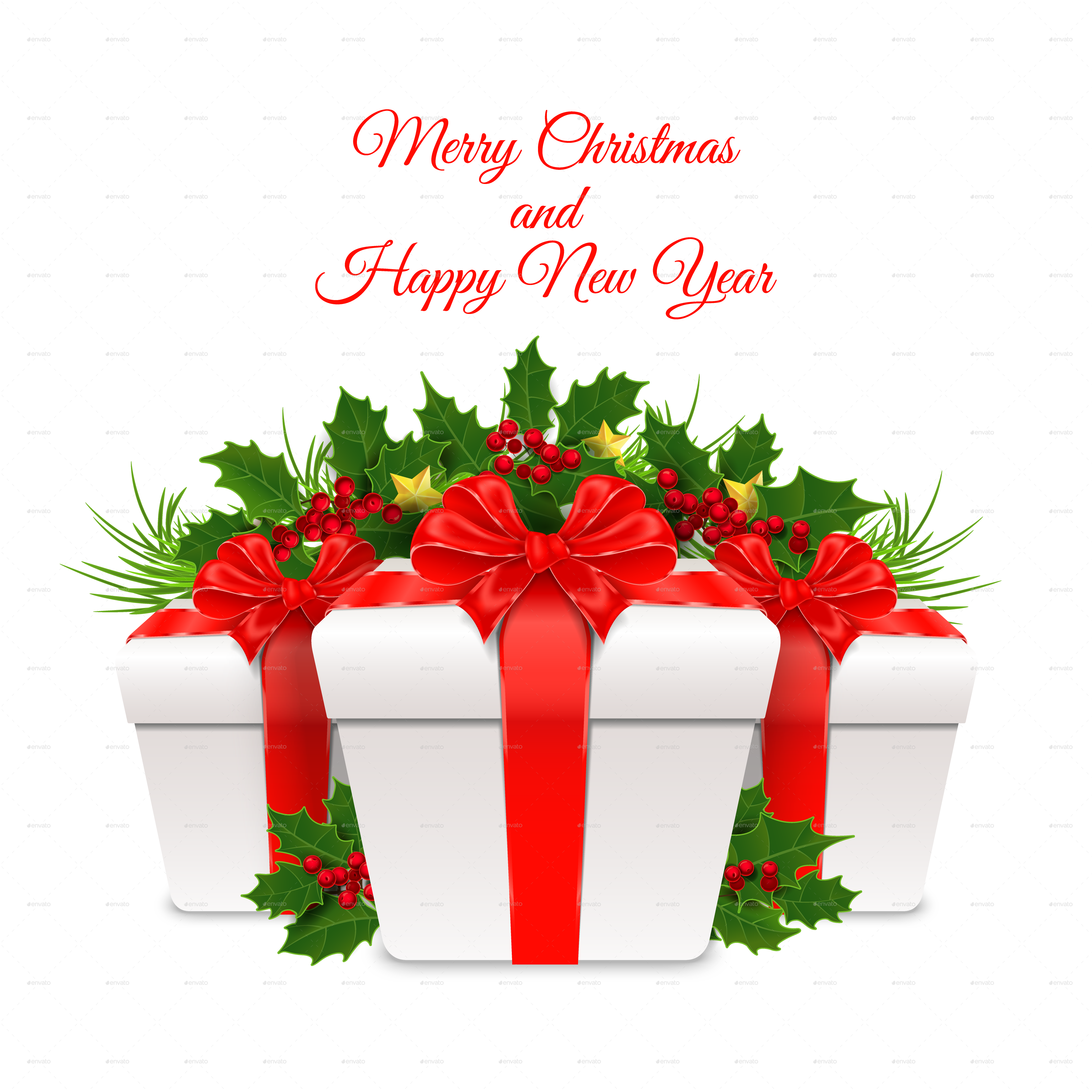 New Year Gift PNG Isolated Photo