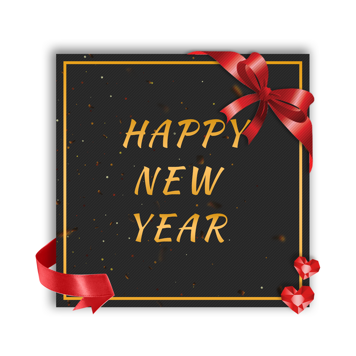New Year Greetings PNG HD