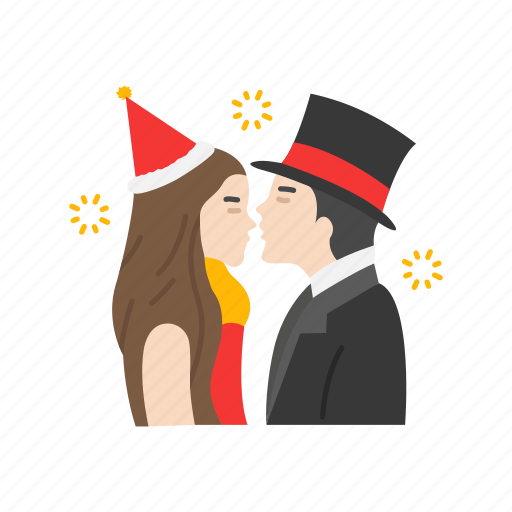 New Year Kiss PNG Photo