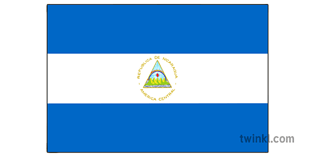 Nicaragua Flag PNG Clipart