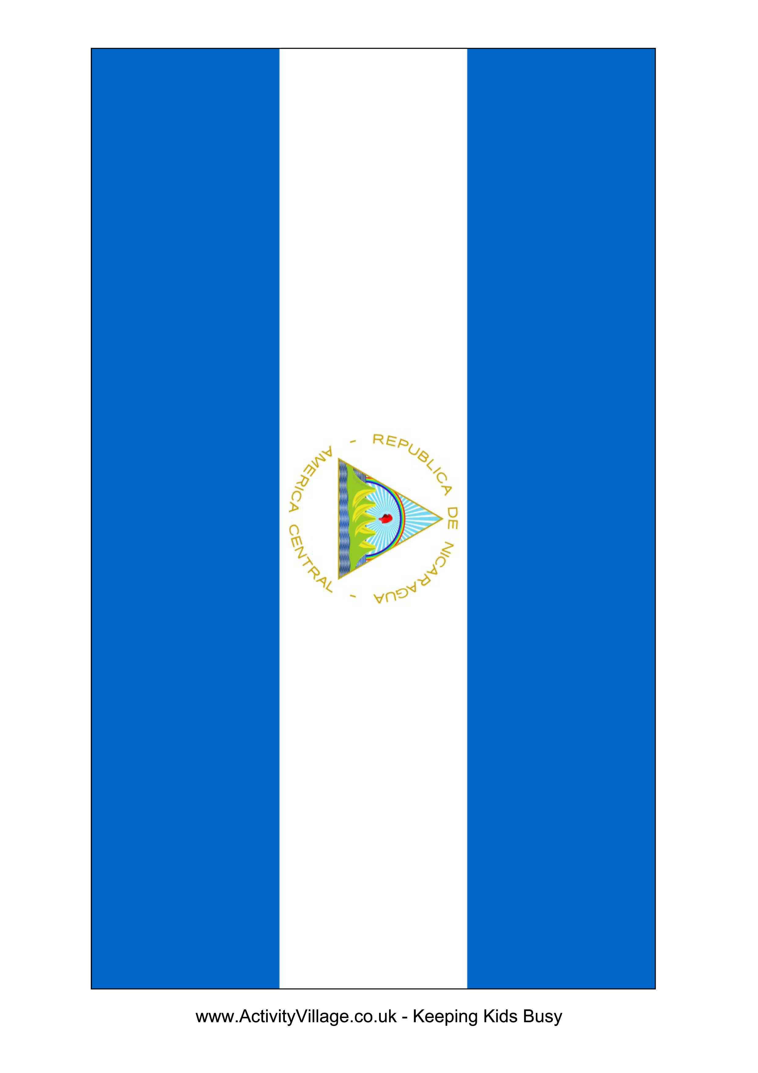 Nicaragua Flag PNG HD Isolated