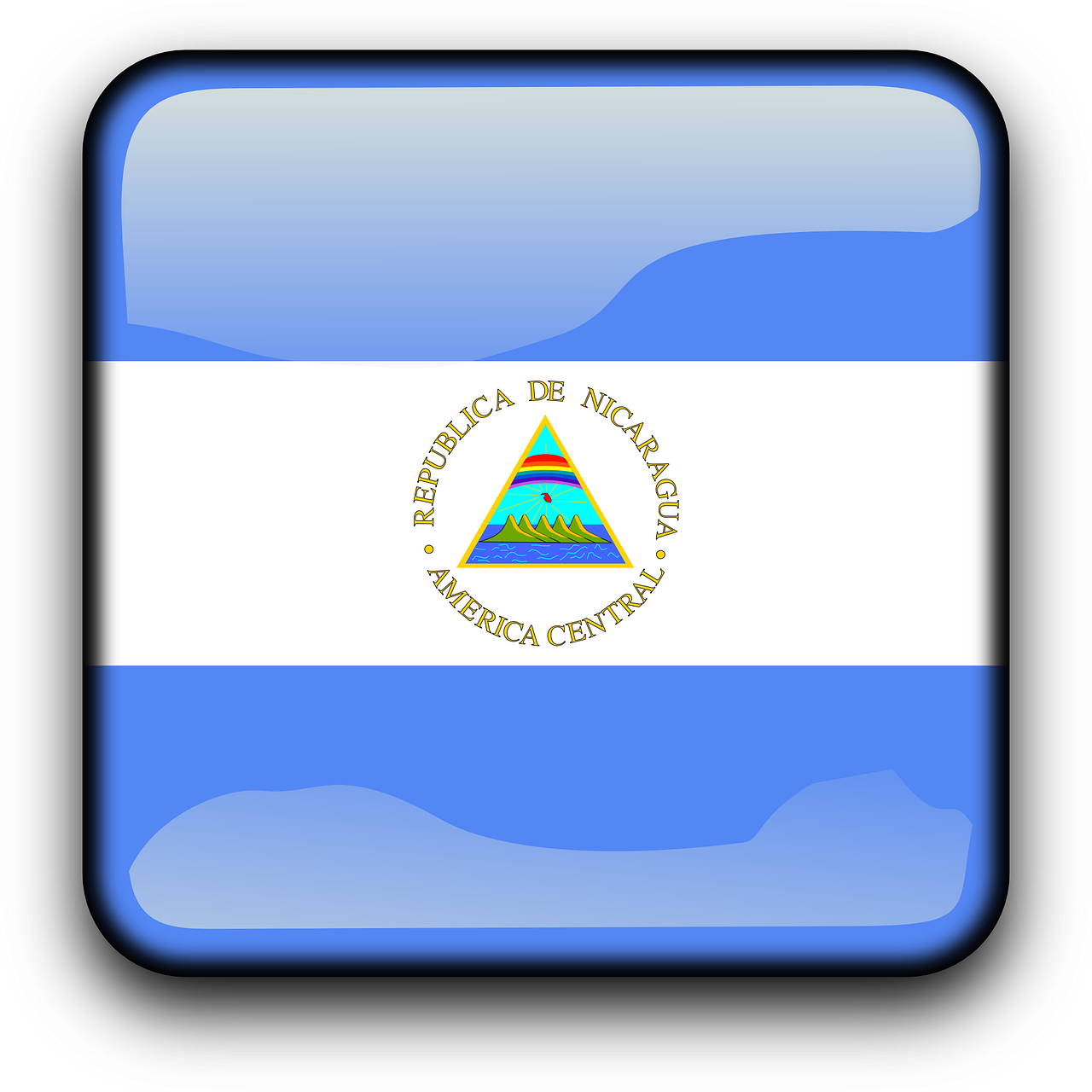 Nicaragua Flag PNG Pic