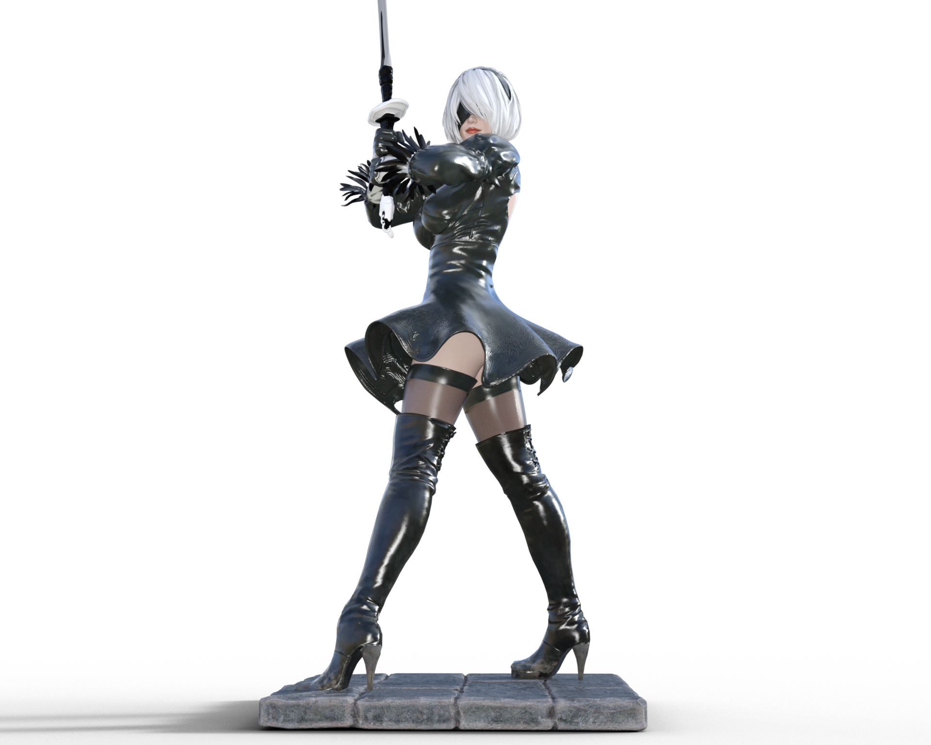 Nier Automata PNG Isolated Clipart
