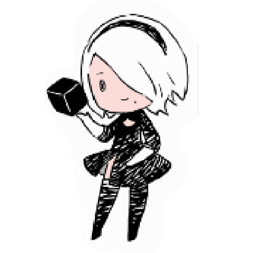Nier Automata PNG Isolated Photos