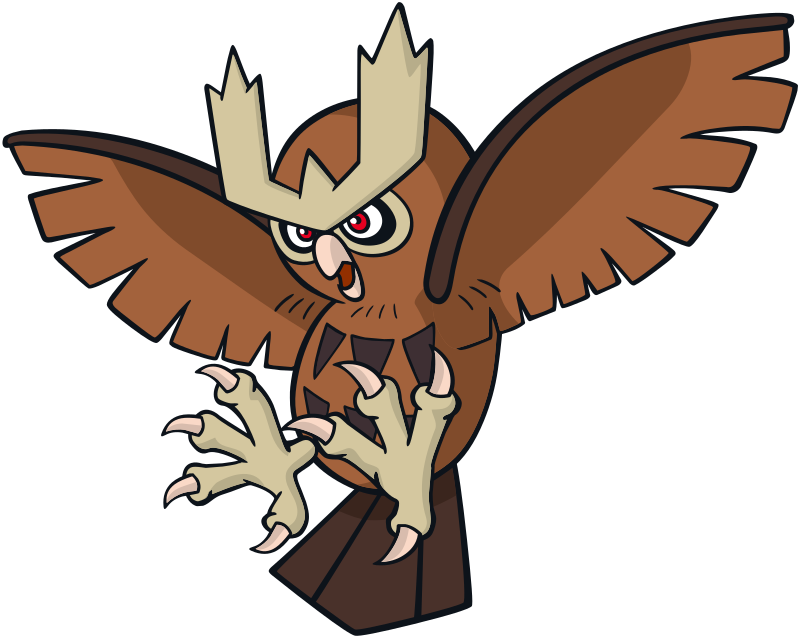 Noctowl Pokemon PNG Isolated File