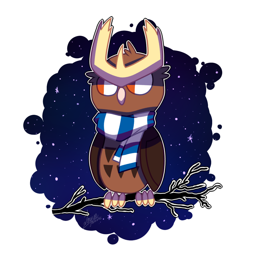Noctowl Pokemon PNG Isolated Pic