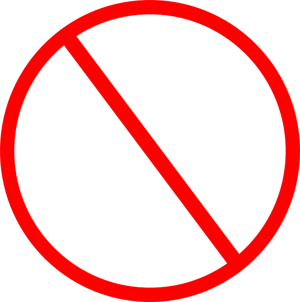 Not Allowed PNG Clipart