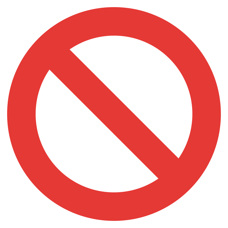 Not Allowed PNG HD