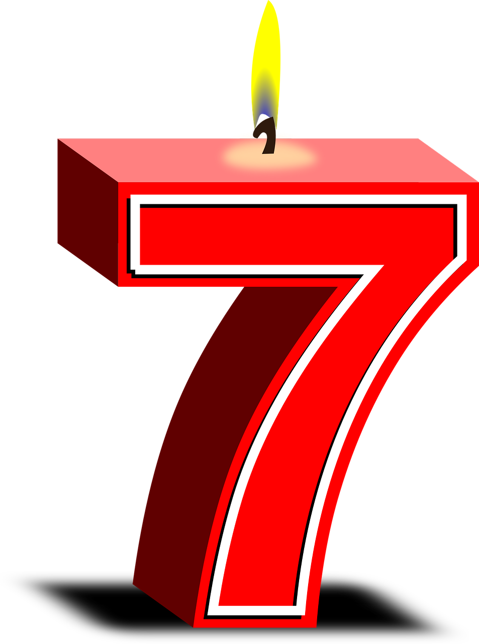Number Candle PNG HD Isolated