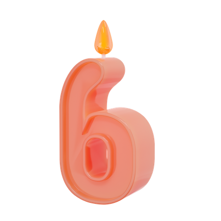 Number Candle PNG Isolated Pic