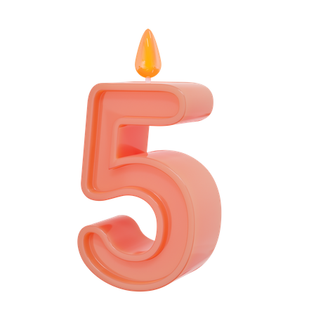 Number Candle Transparent PNG