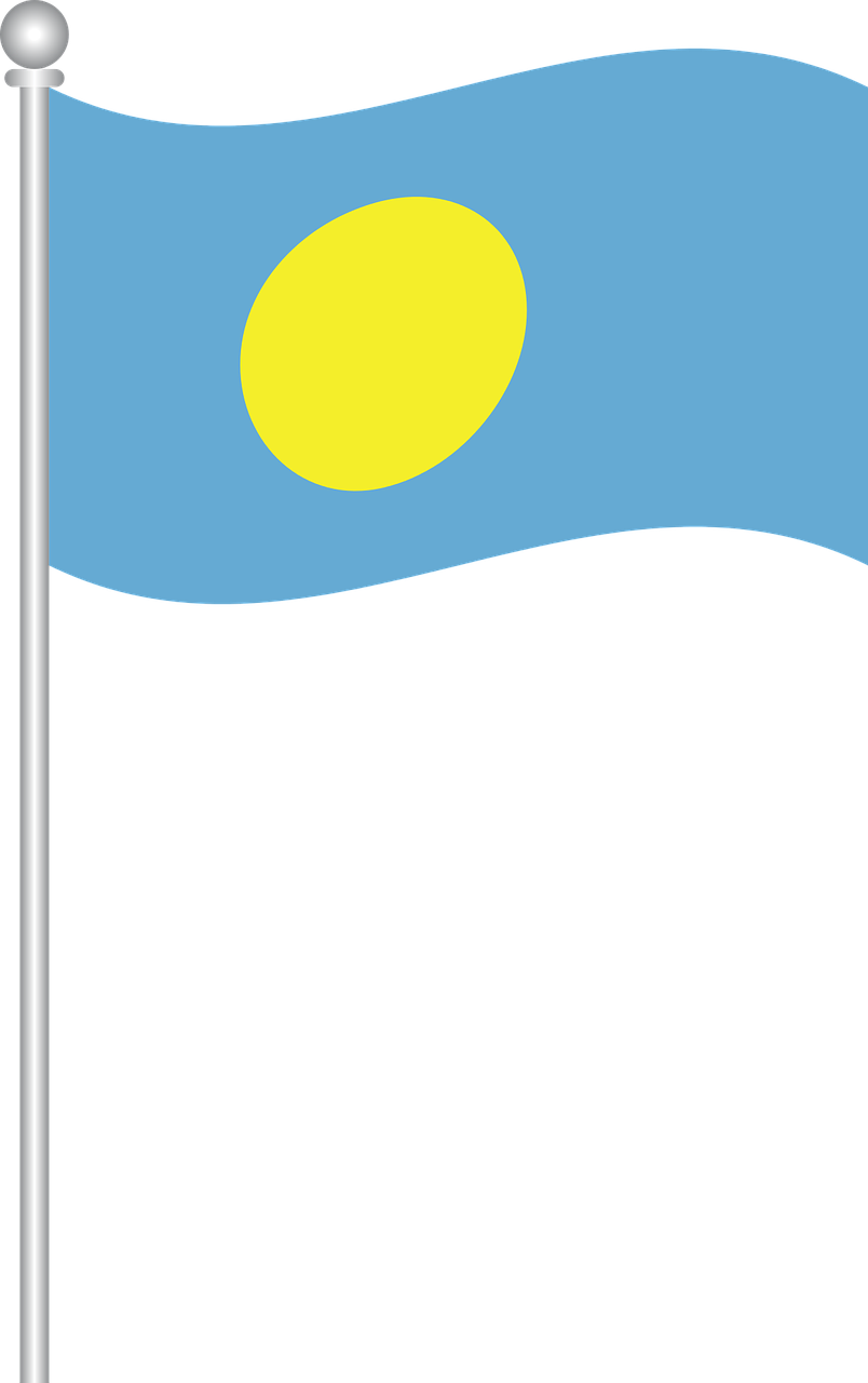 Palau Flag PNG File